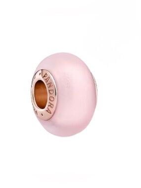 New Pandora Matte Pink Murano Glass Charm